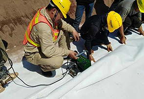 复合土工膜施工案例 复合土工膜施工案例