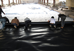 土工膜鱼塘施工 土工膜鱼塘施工